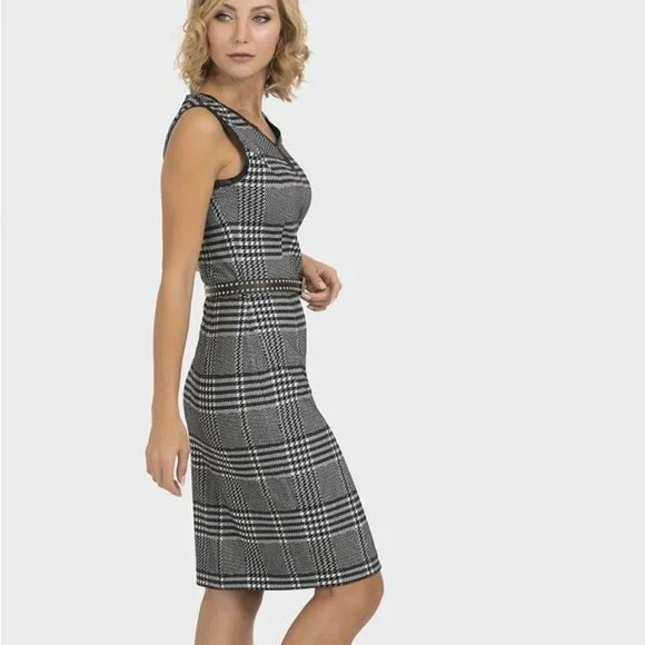 *NWT* Joseph Ribkoff Grey/Multi Dress Style 193821 - Picture 2 of 11